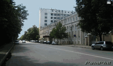 Улица М.Горького, здание районного суда и прочих заведений